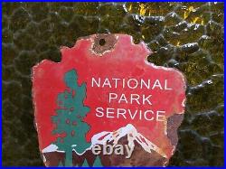 Vintage National Park Service Porcelain Sign Forest Ranger Arrowhead Cabin Camp Vintage National Park Service Porcelain Sign Forest Ranger Arrowhead Cabin Camp