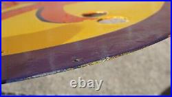 Vintage Ok Chevrolet Porcelain Metal Gas Oil Sign Ad 24'' Dealership Sales Rare