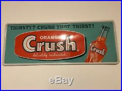Vintage Orange Advertising Crush Sign