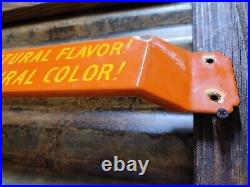 Vintage Orange Crush Porcelain Sign Store Door Push Bar Soda Beverage Cola Drink