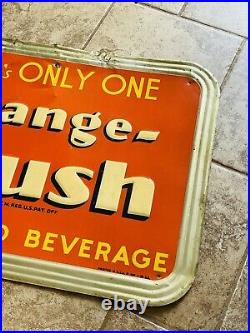 Vintage Orange Crush Sign art deco rare advertising