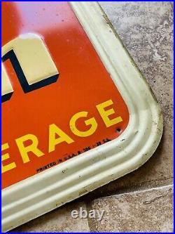 Vintage Orange Crush Sign art deco rare advertising