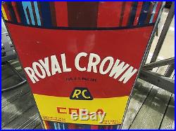 Vintage Original 1936 Rc Royal Crown Cola Bottle Sign Large 58'' Tall Rare Sign