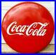 Vintage-Original-1950s-Porcelain-48-Coca-Cola-Red-Disc-Button-Advertising-Sign-01-vxbc