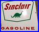 Vintage-Original-1960s-Real-SINCLAIR-GASOLINE-Porcelain-Pump-Plate-Sign-Gas-Oil-01-xby