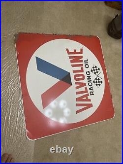 Vintage Original 30 Double Sided Valvoline Motor Oil Donasco Cov, KY Sign