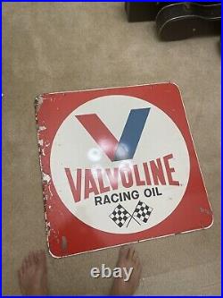 Vintage Original 30 Double Sided Valvoline Motor Oil Donasco Cov, KY Sign