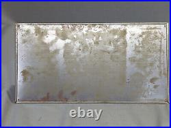 Vintage Original Advertising Cold Drinks Here Metal Sign 60's Era Vintage Original Advertising Cold Drinks Here Metal Sign 60's Era