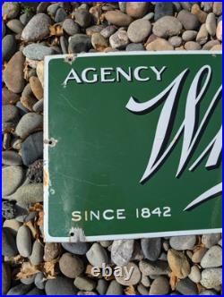 Vintage Original Advertising Sign Porcelain Whitman's Chocolates Sign Vintage Original Advertising Sign Porcelain Whitman's Chocolates Sign