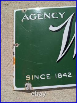 Vintage Original Advertising Sign Porcelain Whitman's Chocolates Sign Vintage Original Advertising Sign Porcelain Whitman's Chocolates Sign