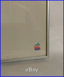 Vintage Original Apple Macintosh Picasso Framed Poster