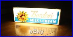 Vintage Original Bordens Elsie Cow Ice Cream 25 Lighted Sign Dairy Advertising