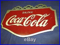 Vintage/Original COCA-COLA Metal Flange Soda SignDated 1937A. A. W SignWOW! OMG