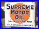 Vintage-Original-Early-Porcelain-Gulf-Supreme-Motor-Oil-Flange-Signnot-A-Repro-01-ywz