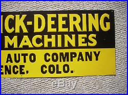 Vintage Original IH Farmall Mccormick Deering NOS Embossed Tin Sign