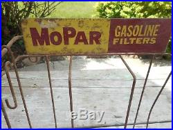 Vintage Original MOPAR Gas Oil Stations FILTERS ADVERTISING DISPLAY RACK SIGN