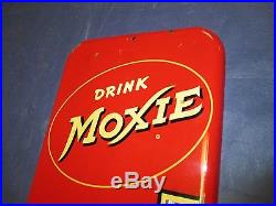 Vintage/Original MOXIE Thermometer Metal Soda Sign VERY CLEAN! Dated 1952LQQK