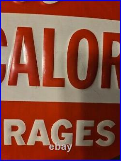 Vintage Original Metal Sign Cott Low calorie Beverages Refreshing Slim