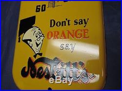 Vintage/Original NESBITT'S Orange Soda Metal Thermometer SignWORKS/LOOKS GREAT