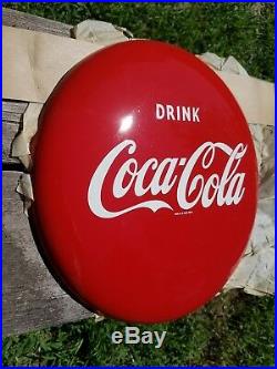 Vintage Original NOS 12 Coca Cola Soda Button Sign