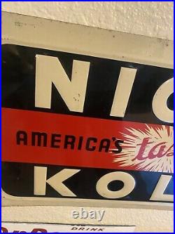Vintage Original Nichol Kola Cola Diner Sign Advertising Store Display-27½