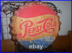 Vintage Original Pepsi Metal Bottle Cap Stout Sign Co St Louis Mo USA Old Soda