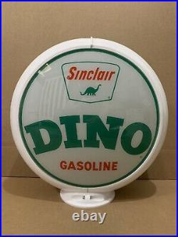 Vintage Original Sinclair Dino Gasoline Glass lens Sign Gas Pump Globe HC 1