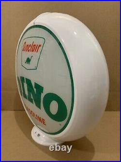Vintage Original Sinclair Dino Gasoline Glass lens Sign Gas Pump Globe HC 1