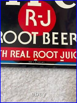 Vintage, Original, c. 1950s-60s, Hires Root Beer, Soda, 7 x 12 Metal Sign