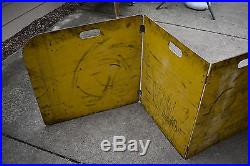 Vintage Otis Elevator Industrial Full Wooden Barricade Policeman Safety Sign