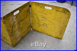 Vintage Otis Elevator Industrial Full Wooden Barricade Policeman Safety Sign