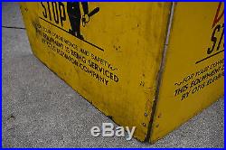 Vintage Otis Elevator Industrial Full Wooden Barricade Policeman Safety Sign