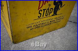 Vintage Otis Elevator Industrial Full Wooden Barricade Policeman Safety Sign