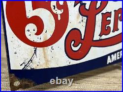 Vintage Pepsi Cola Porcelain Sign Gas Station Bottle Coke Coca Dew A & W Oil