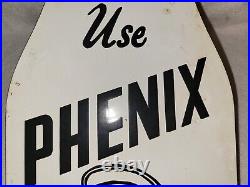 Vintage Phenix Dairy Porcelain Sign Houston Tx Creamery Butter Ice Cream Gas Oil