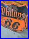 Vintage-Phillips-66-Gasoline-Motor-Oil-Porcelain-Gas-Pump-Sign-01-svyw