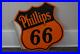 Vintage-Phillips-66-Porcelain-Metal-Gas-Oil-Rare-Sign-Service-Flange-Pump-Ad-01-vp