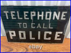 Vintage Police Telephone Acrylic Sign