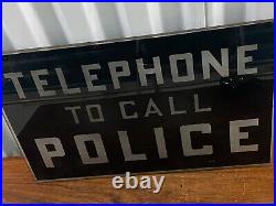 Vintage Police Telephone Acrylic Sign