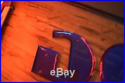 Vintage Porcelain Goodyear Sign Letters & Foot Nice condion Gas Oil Station Adv