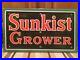 Vintage-Porcelain-SUNKIST-GROWER-Sign-NOS-Florida-California-Orange-Juice-Soda-01-aekx