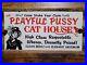 Vintage-Pussycat-House-Porcelain-Sign-Gentlemans-Bar-Brothel-Ladies-Club-Women-01-ndli