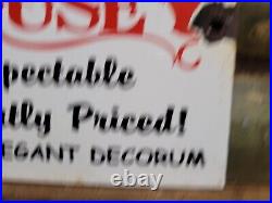 Vintage Pussycat House Porcelain Sign Gentlemans Bar Brothel Ladies Club Women