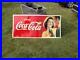 Vintage-RARE-Size-Coca-Cola-Metal-Sign-1930-s-Girl-GAS-OIL-SODA-COLA-9-10-01-hl