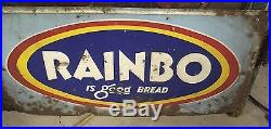 Vintage Rainbo Bread General Store Door with Advertising Signs Pull