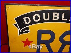 Vintage Ralph Lauren Double R L Metal Advertising Sign Rare 30x20