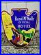 Vintage-Rand-Mcnally-Porcelain-Sign-Hotel-Highway-Map-Gas-Station-Oil-Service-01-nc