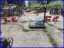 Vintage Rare 1950's Firestone Metal Neon Porcelain Sign Letters Bellows Parts