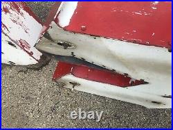 Vintage Rare 1950's Firestone Metal Neon Porcelain Sign Letters Bellows Parts