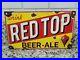 Vintage-Red-Top-Porcelain-Beer-Sign-Metal-Bar-Liquor-Alcohol-Advertising-Pub-01-lu